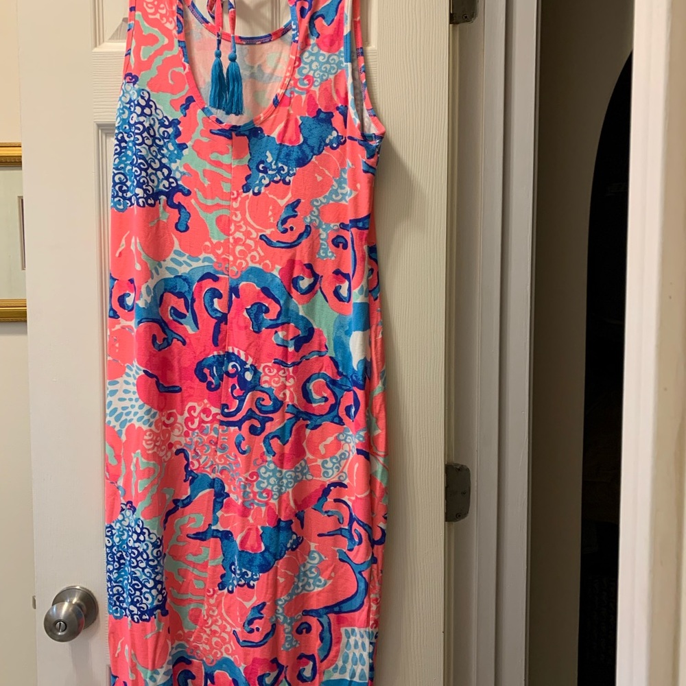 NWT Lilly Pulitzer Dress 👗 Jordyn Midi 👗 Coral Reef 🪸 I’m So Jelly